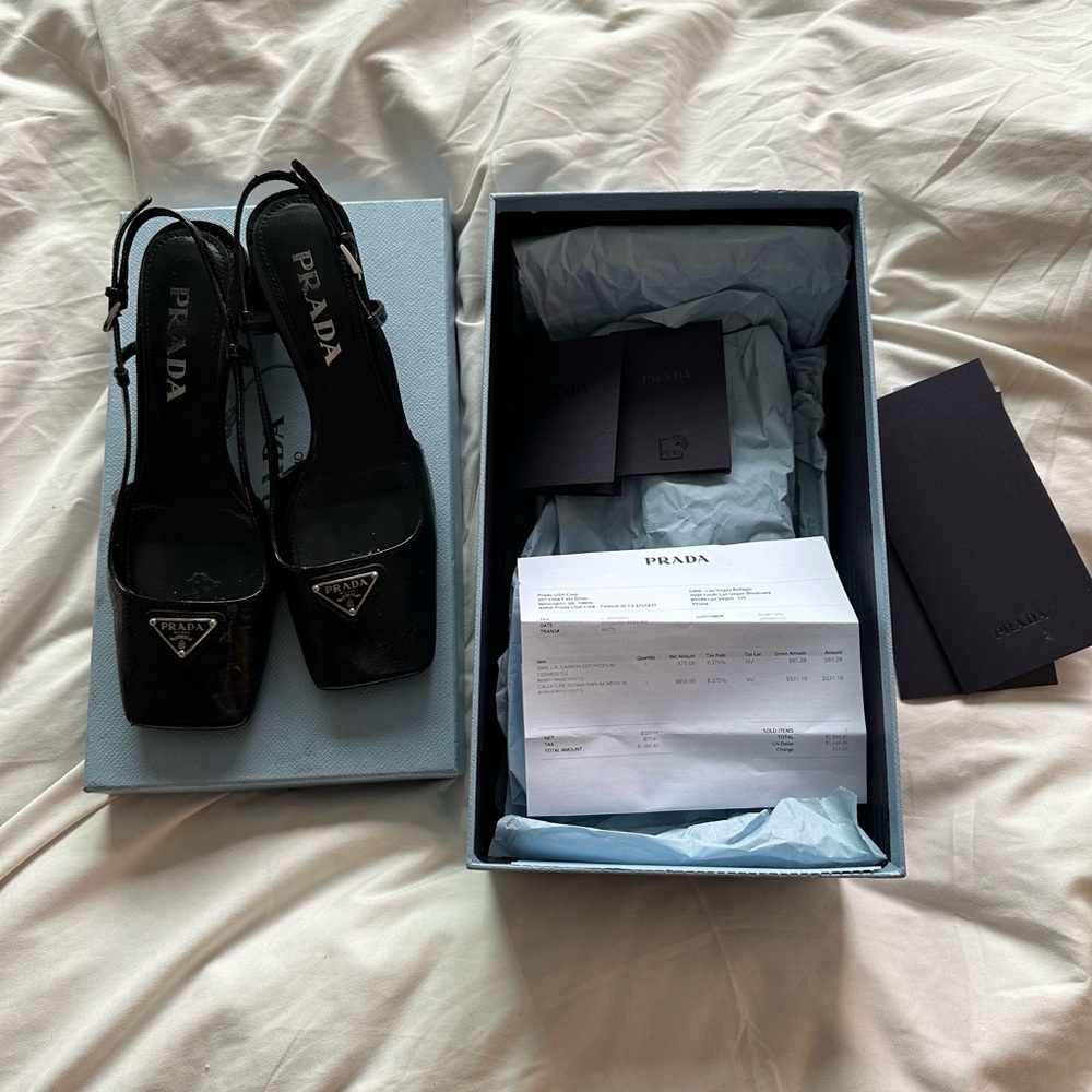 Prada sling backs